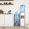 Support à bonbonnes d’eau à 3 niveaux, porte-bouteilles d’eau de 5 gallons, support à une rangée pour 3 bouteilles, robuste