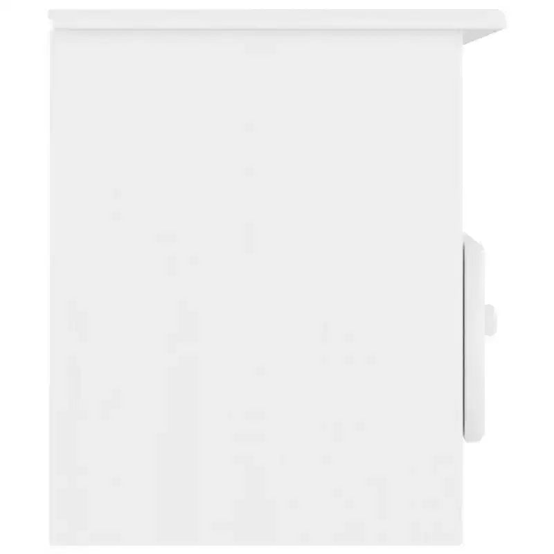 TV-Schrank - TV-Ständer aus massivem Kiefernholz mit Schubladen - Weiß, skandinavischer Stil, viel Stauraum, 39.4x13.8x16.1