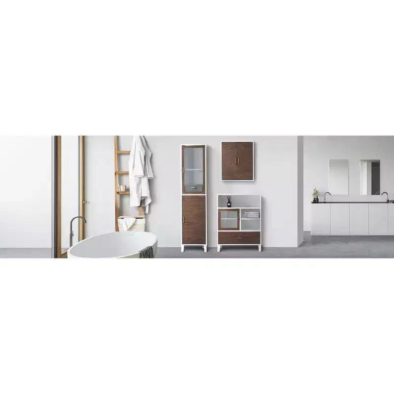 Stand-Schrank mit einer Tür und Schublade