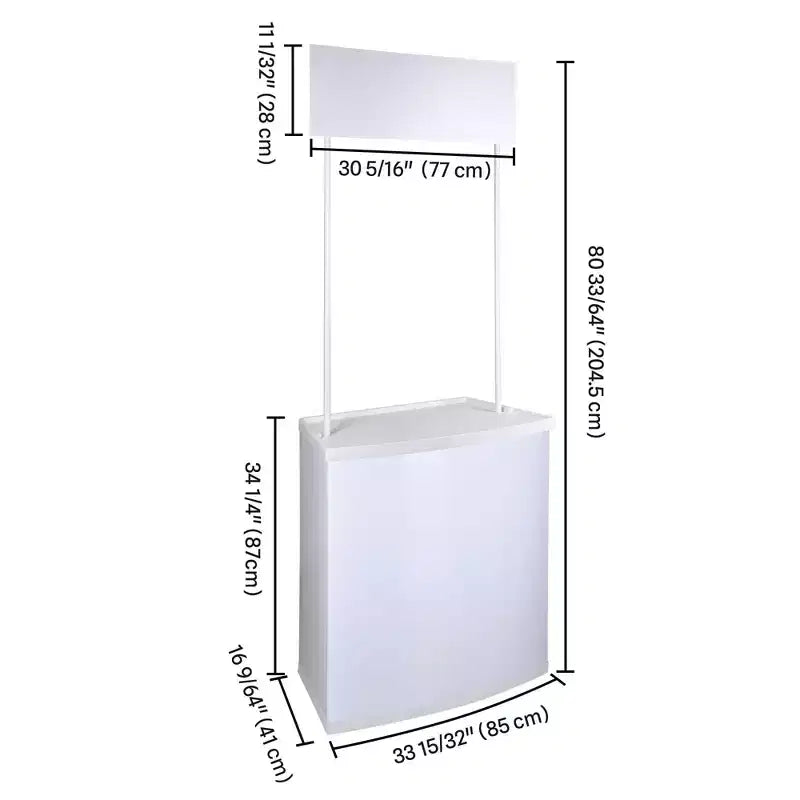 Mobiler Promotionstresen, faltbarer Messestand-Kiosk, 2er-Pack