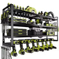 Organizador de herramientas eléctricas de 4 niveles con soporte para 8 taladros, regalo de estante de almacenamiento para herramientas