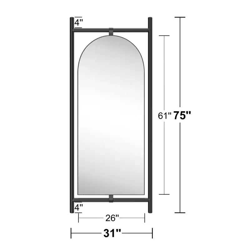 Miroir rectangulaire pleine longueur de 59*35, miroir pleine hauteur avec cadre en alliage d’aluminium argenté, miroir de coiffeuse pour la salle de bains, la chambre, l’entrée et le salon/dressing