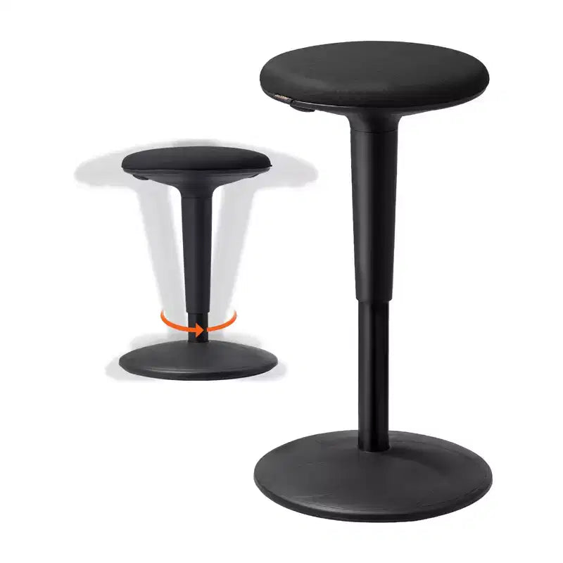 VEVOR Wobble Chair,Height-Adjustable (21.7-28.3) Active Chair,Flexible Seating Wobble Stool Made of Iron Improves Focus &amp; Posture, Age 12-18, Black