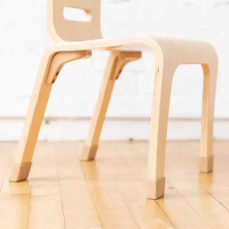 Chaise empilable en bois courbé, hauteur d’assise de 16 in, mobilier Montessori, lot de 2
