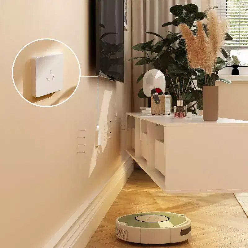 Wandmontierter TV-Schrank, moderne weiße Eleganz und funktionales Design für Ihren Unterhaltungsbereich