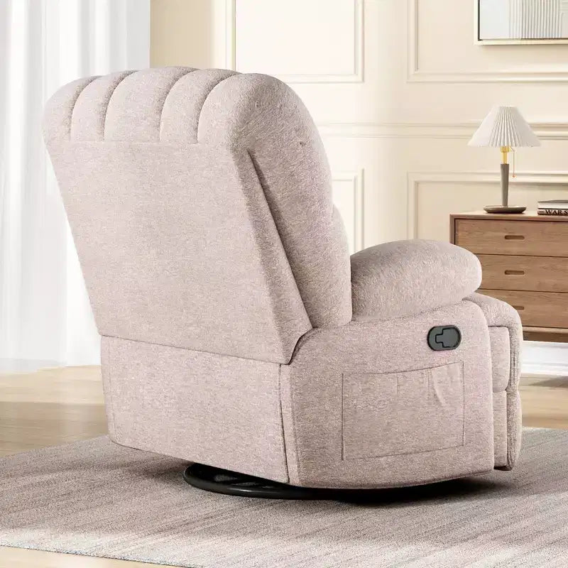 Übergroßer drehbarer Schaukel-Relaxsessel für Erwachsene im Wohnzimmer
