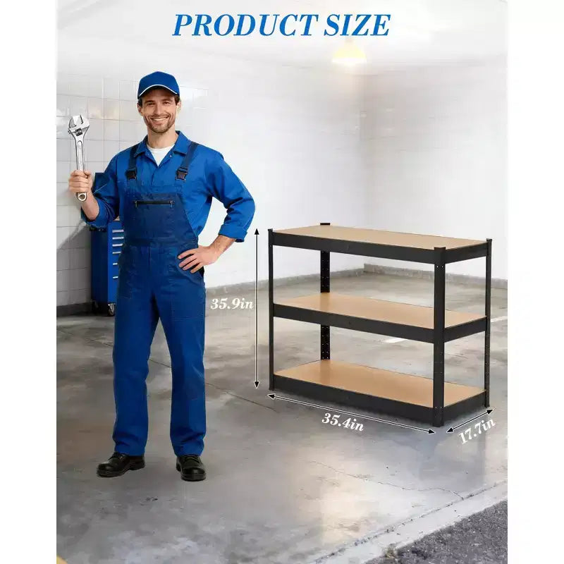 Étagères de rangement pour garage, unités de rayonnage réglables, capacité de charge de 2000 LBS, rayonnages métalliques robustes pour entrepôt, garde-manger ou sous-sol
