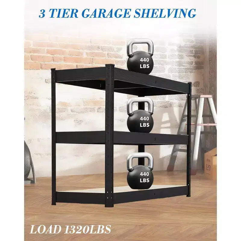 Étagères de rangement pour garage, unités de rayonnage réglables, capacité de charge de 2000 LBS, rayonnages métalliques robustes pour entrepôt, garde-manger ou sous-sol