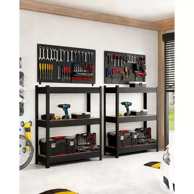 Étagères de rangement pour garage, unités de rayonnage réglables, capacité de charge de 2000 LBS, rayonnages métalliques robustes pour entrepôt, garde-manger ou sous-sol