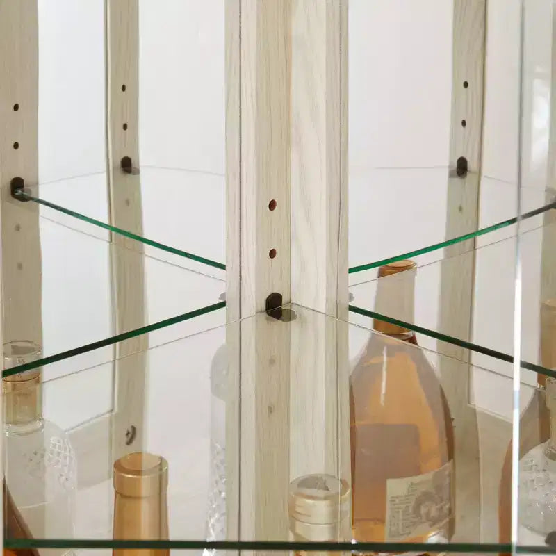 Mikrowellenschrank für die Küche, MDF+Holzfurnier, Aussparung für Mikrowelle, verstellbarer Einlegeboden