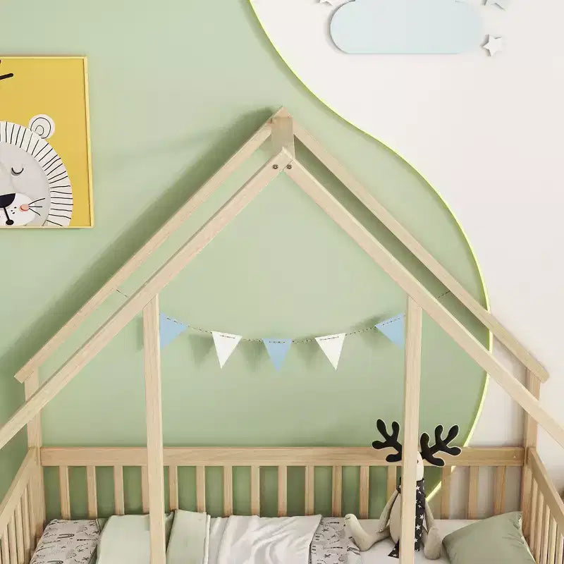 Estructura de cama individual tapizada en cuero sintético, diseño silencioso con soporte lumbar